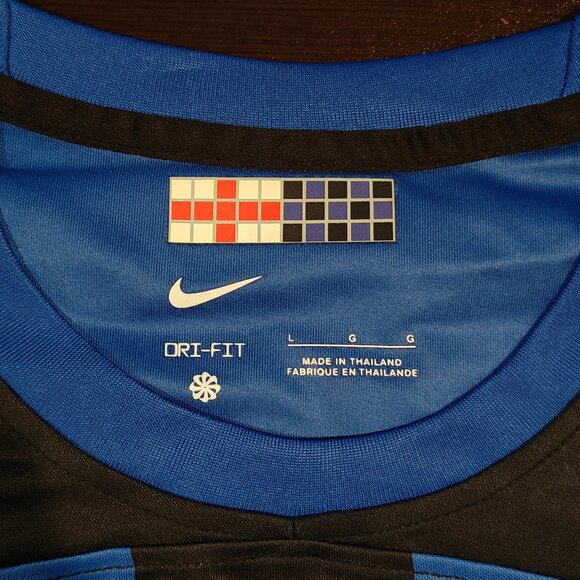 Inter Milan 2023/24 Home Jersey Nike Serie A Men's L Blue/Black Paramount Soccer - Picture 13 of 14